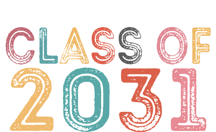 Class Of 2031 Grow With Me Graduation 2031 T-Shirt