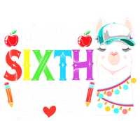 Funny Hello Sixth Grade Llama Back To School First Day Cute Gift Full Zip Hoodie