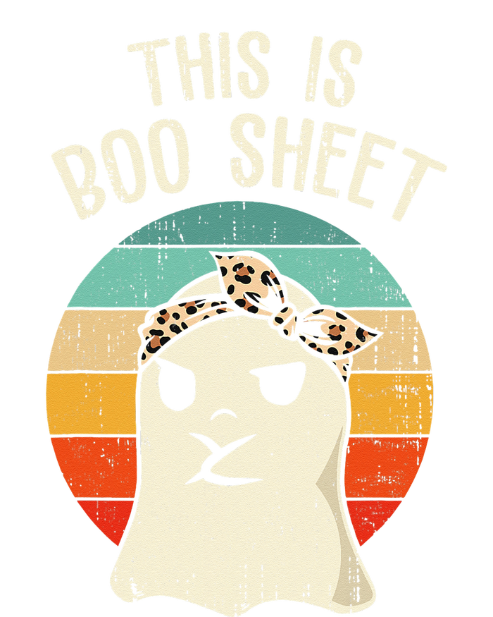 This Is Boo Sheet Ghost Retro Ghost Halloween Leopard Women Kids Long Sleeve Shirt