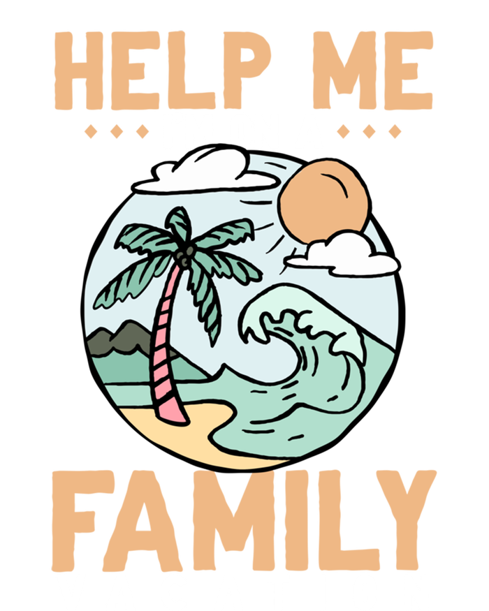 Help Me Im On A Family Vacation Gift Mesh Reversible Basketball Jersey Tank