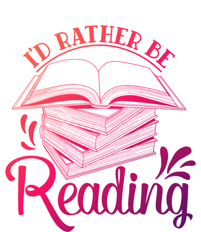 Id Rather Be Reading Book Lover Pile Of Books Gift T-Shirt