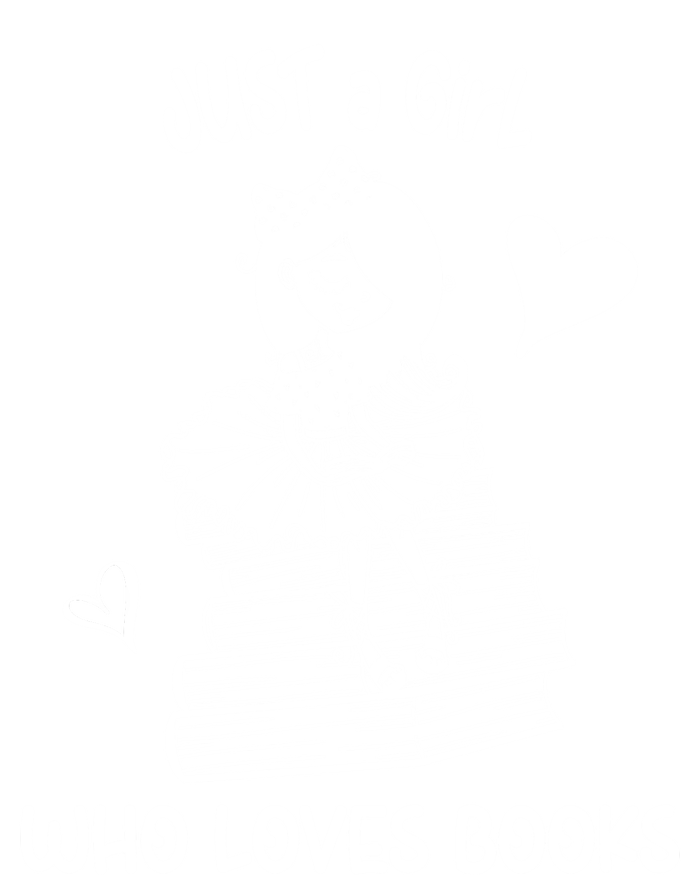 Just A Who Loves Books Reading Book Cute Heart Bookish Gift T-Shirt