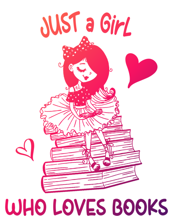 Just A Who Loves Books Reading Book Cute Heart Bookish Gift Tie-Dye T-Shirt