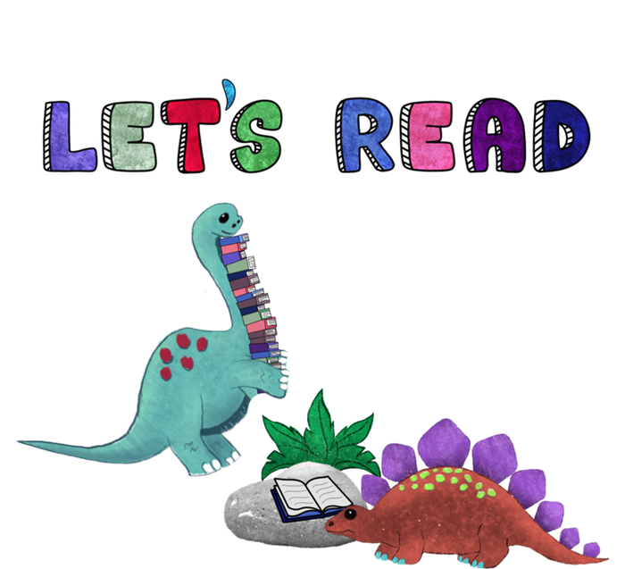 Let’S Read With The Dinosaurs Reading Reader School Gift T-Shirt