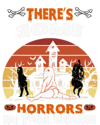 Theres Some Horrors In This House Funny Retro Halloween T-Shirt