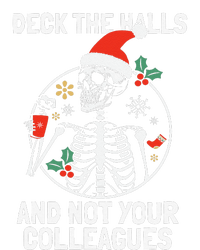 Deck The Hall Not Your Colleagues Funny Christmas Skeleton.png Tall Long Sleeve T-Shirt