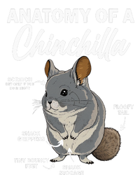 Anatomy Of A Chinchilla For Women Chinchilla Mom Funny Metallic Star Ornament