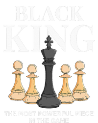 Black King The Most Powerful Piece In The Game Chess Womens Funnel Neck Pullover Hood