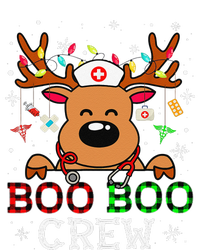 Boo Boo Crew Reindeer Nurse Buffalo Plaid Nurse Christmas Cooling Performance Long Sleeve Crew