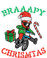 Braaapy Christmas Motocross Dirt Bike Biker Funny Yupoong Adult 5-Panel Trucker Hat