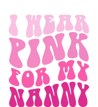 Breast Cancer Awareness Groovy I Wear Pink For My Nanny Family Matching Gift USA-Made Doggie Bandana