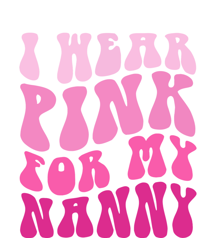 Breast Cancer Awareness Groovy I Wear Pink For My Nanny Family Matching Gift USA-Made Doggie Bandana