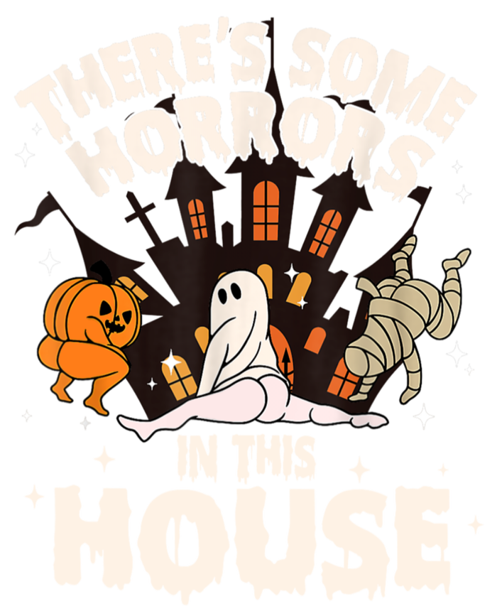 Theres Some Horrors In This House Pumpkin Ghost Halloween T-Shirt