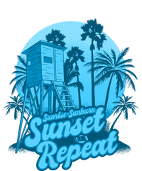 Summer Vacation Sunrise Sunburn Sunset Repeat Gift T-Shirt