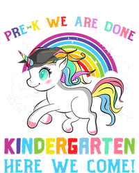 Funny PreK We Are Done Kindergarten Here We Come Unicorn Gift Premium T-Shirt