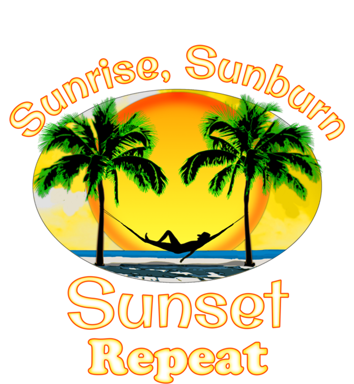 Sunrise Sunburn Sunset Repeat Funny Beach Summer Great Gift T-Shirt