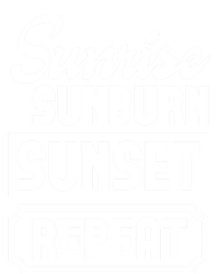 Sunrise Sunburn Sunset Repeat Funny Cute Gift Women's V-Neck T-Shirt