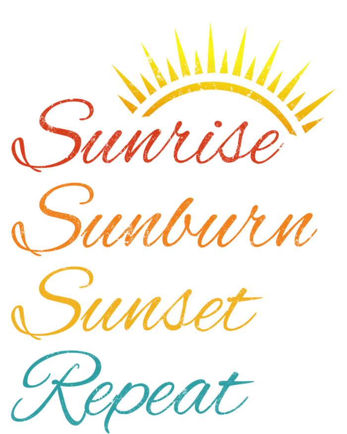 Sunrise Sunburn Sunset Repeagreat Gift Vintage Retro Sunshine Gift 16 in Basic Backpack