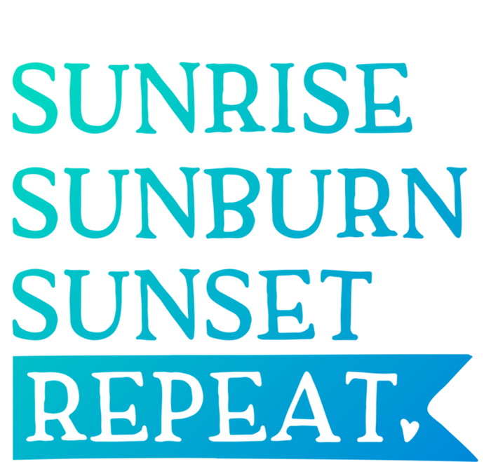 Sunrise Sunburn Sunset Repeat Summertime Sun Tan Design Cool Gift Toddler T-Shirt