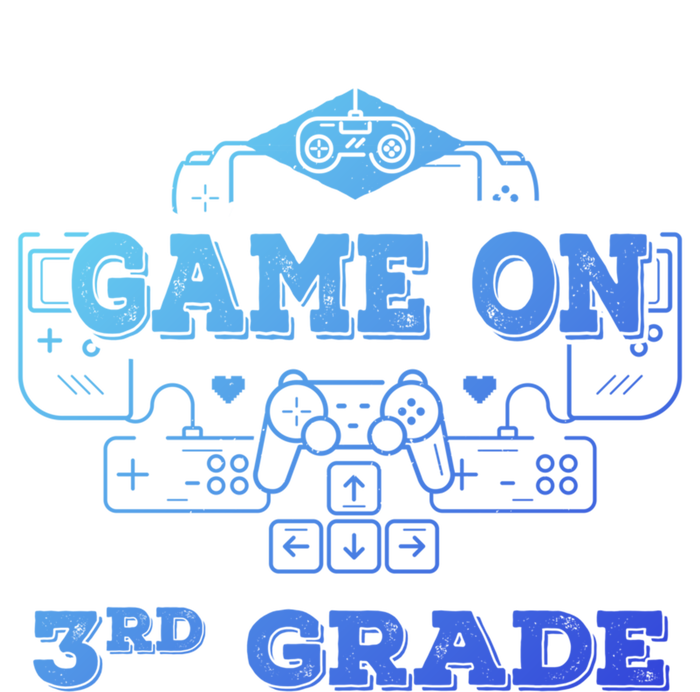 Game On 3Rd Grade Cool Back To School Gamers Gift Tall Long Sleeve T-Shirt