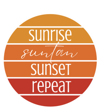 Sunrise Suntan Sunset Repeat Beach Surfer Sun Lover Sunburn Gift Mousepad