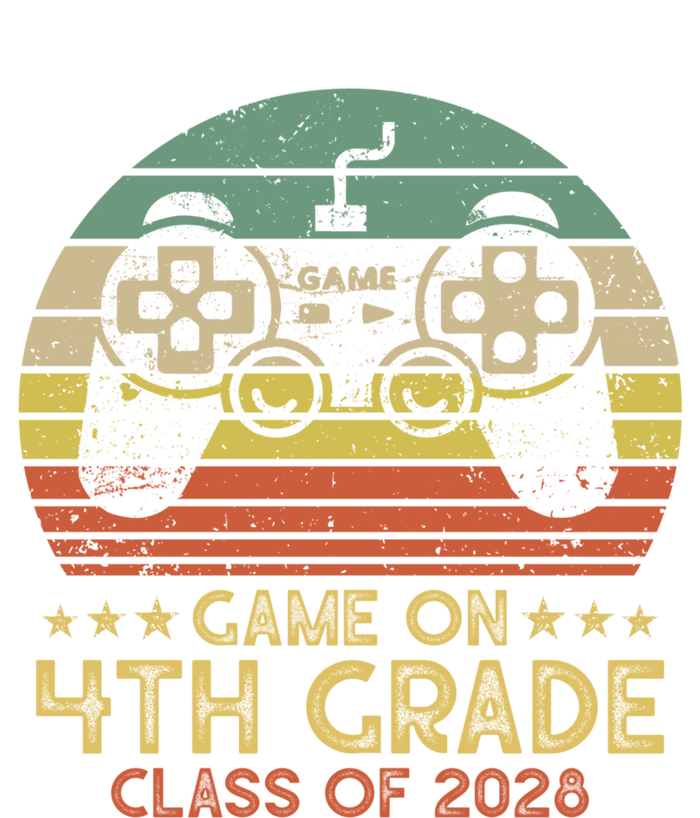 Game On 4Th Grade Gamer Class Of 2028 Vintage Sunset Cute Gift Sustainable Beanie