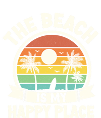 The Beach Is My Happy Place Beach Trip Retro Summer Vacation Gift T-Shirt