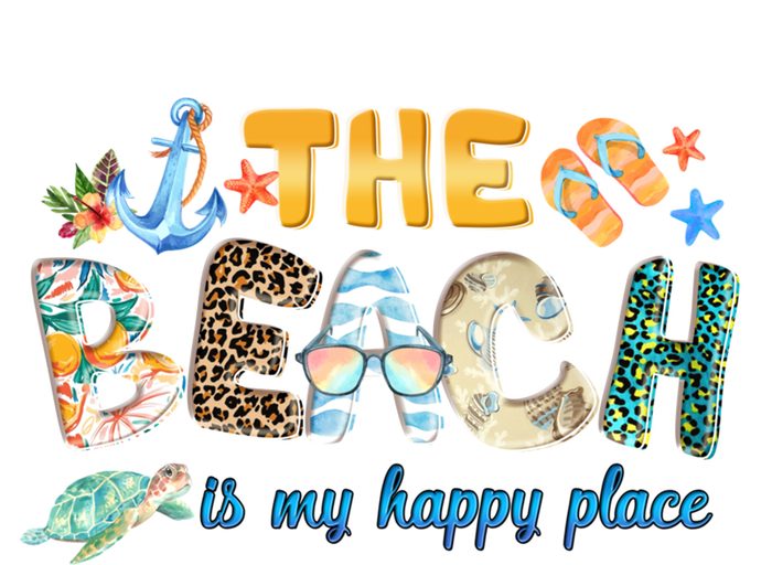 The Beach Is My Happy Place Vacation Summer Gift Canvas