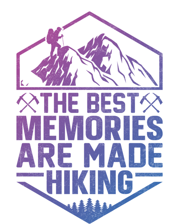 The Best Memories Are Made Hiking Mountains Hiker Hiking Gift Valucap Bio-Washed Visor