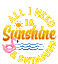 All I Need Is Sunshine And Swimming Swimmers Summer Meaningful Gift Coaster