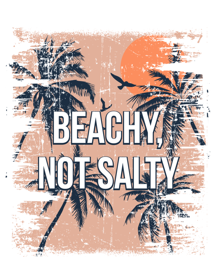 Beachy Not Salty Funny Beach Humor Ocean Friends Sayings Gift Coaster