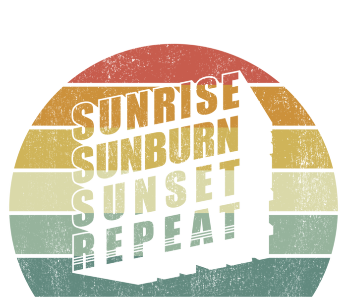 Vintage Sunrise Sunburn Sunset Repeat Country Music Summer Gift T-Shirt