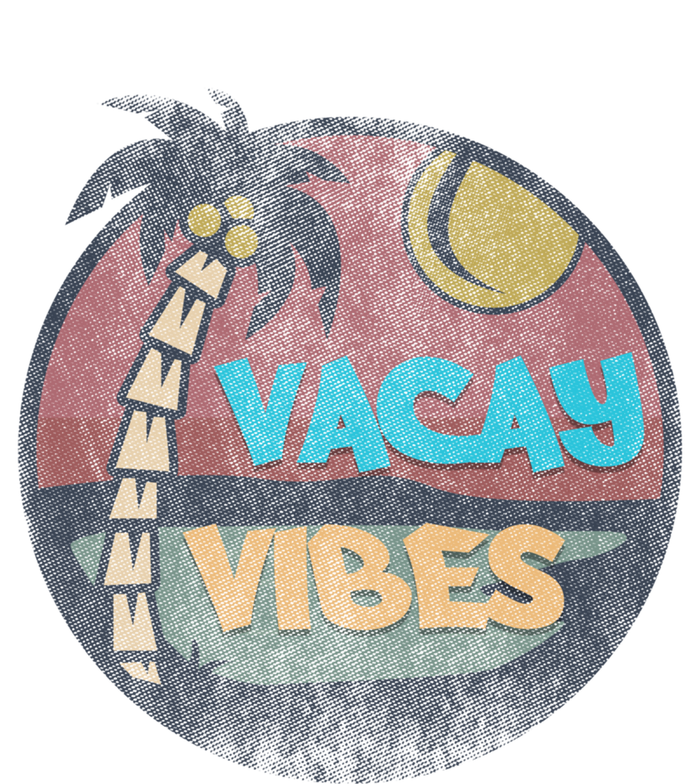 Vintage Vacay Summer Vacation Vibes Tee Beach Palms Cruise Gift Softstyle Adult Sport Polo