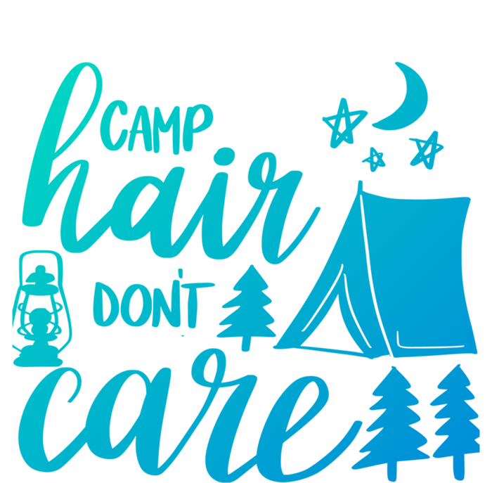 Camp Hair Dont Care Camping Hiking Mountaineering Gift Insulated Varsity Jacket