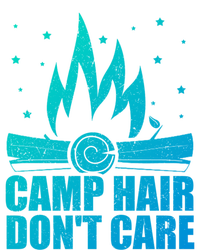 Camp Hair Dont Care Funny Camping Gift Meaningful Gift Women's Racerback Tank