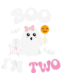 Funny Boo Im Two Ghost Second 2nd Birthday Groovy Halloween T-Shirt