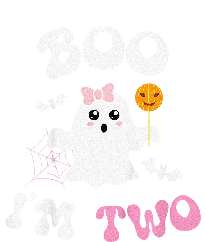 Funny Boo Im Two Ghost Second 2nd Birthday Groovy Halloween T-Shirt