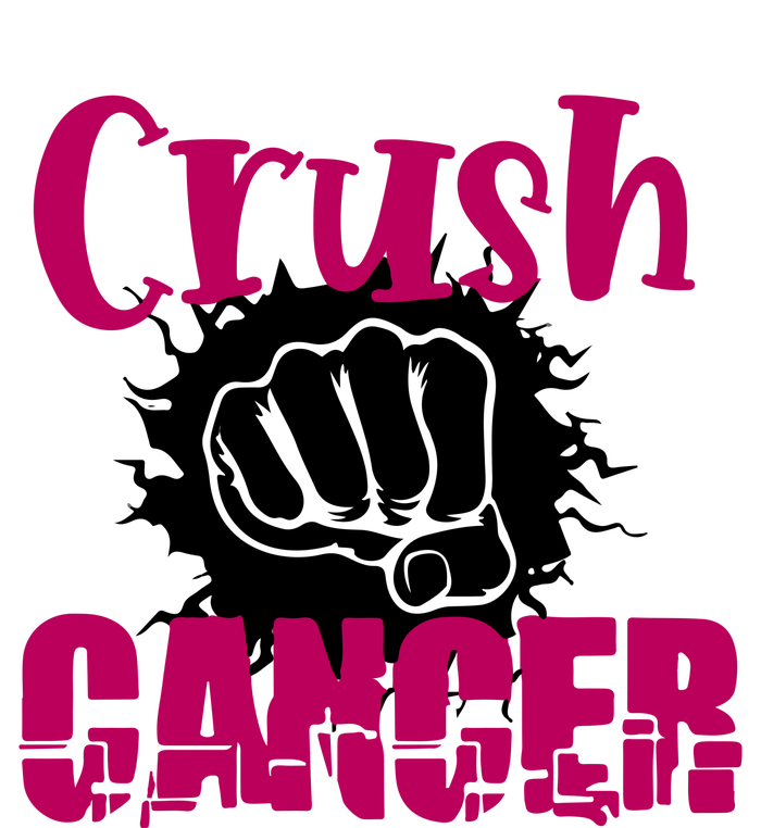 Crush Cancer Breast Cancer Awareness Pink Ribbon Gift Premium T-Shirt