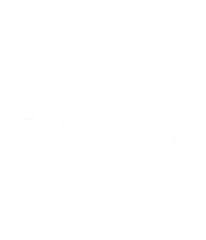 Father And Daughter Camping Partners For Life Gift Valucap Bio-Washed Visor