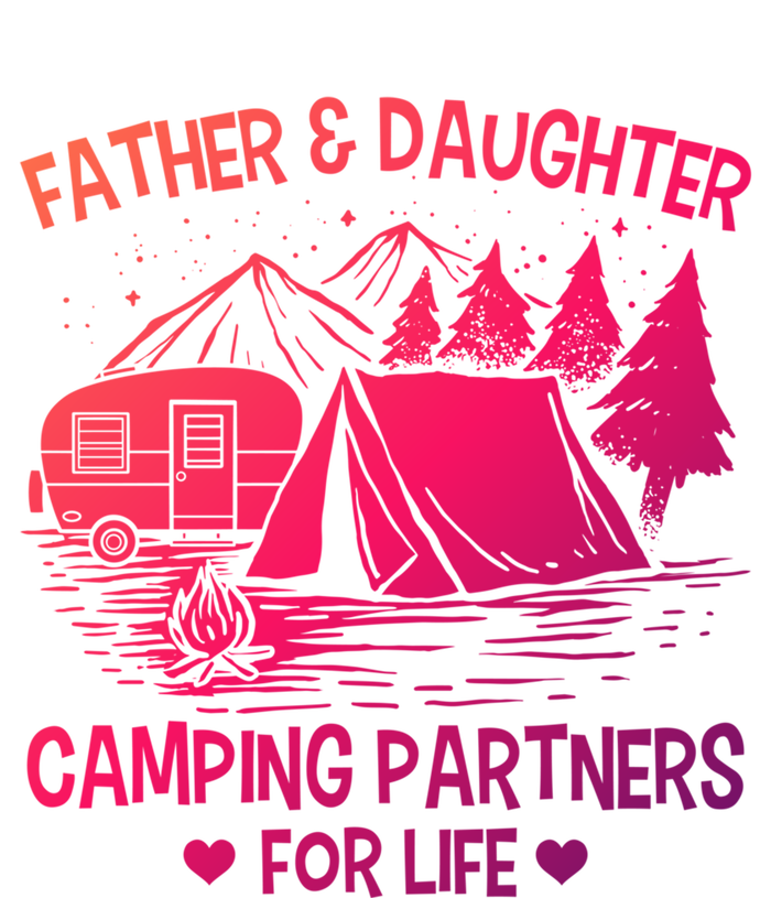 Father And Daughter Camping Partners For Life Gift Zip Tote Bag