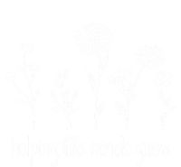 Helping Little Minds Grow Wildflowers Teacher Flower Outfits Gift Sweatshirt Cinch Pack Bag