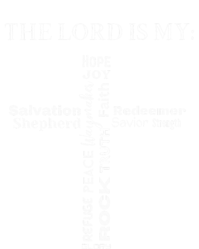 The Lord Is My Cross Inspirational Christian Sayings Youth Performance Sprint T-Shirt