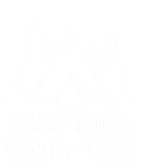 Funny Camp More Worry Less For Campers Camping Gift Short Acrylic Beanie