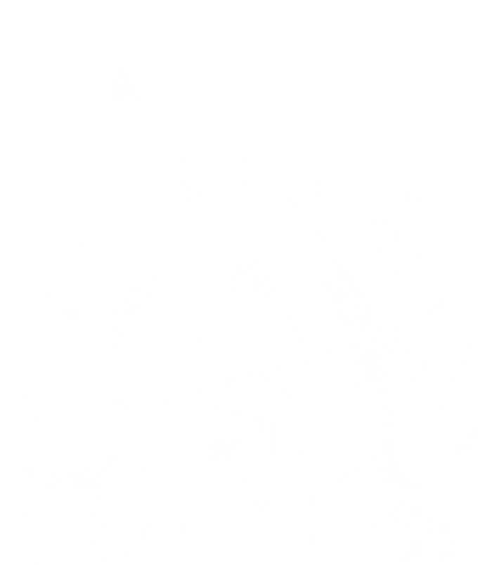 Funny Camp More Worry Less For Campers Camping Gift Short Acrylic Beanie