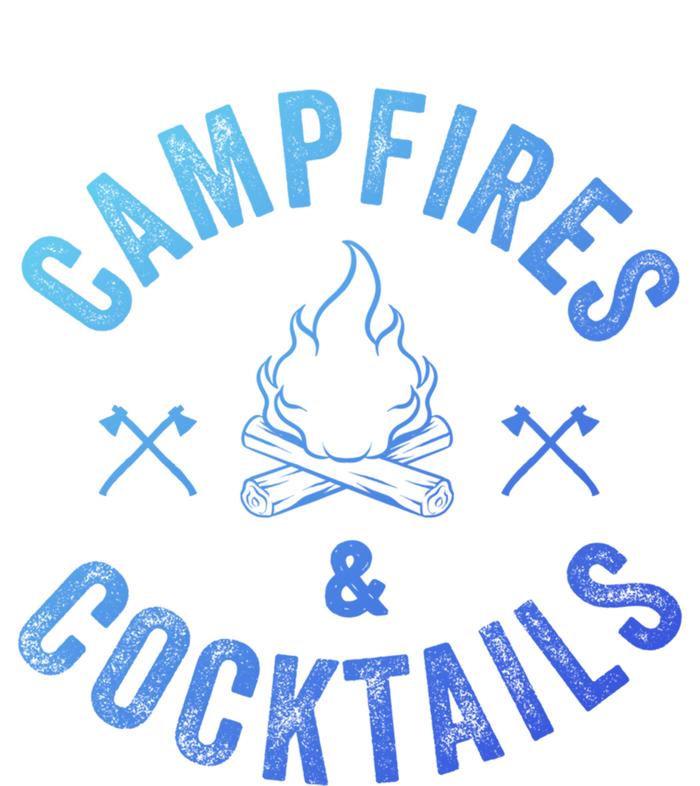 Funny Campfires And Cocktails Hiking Camping Ing Gift Tall T-Shirt