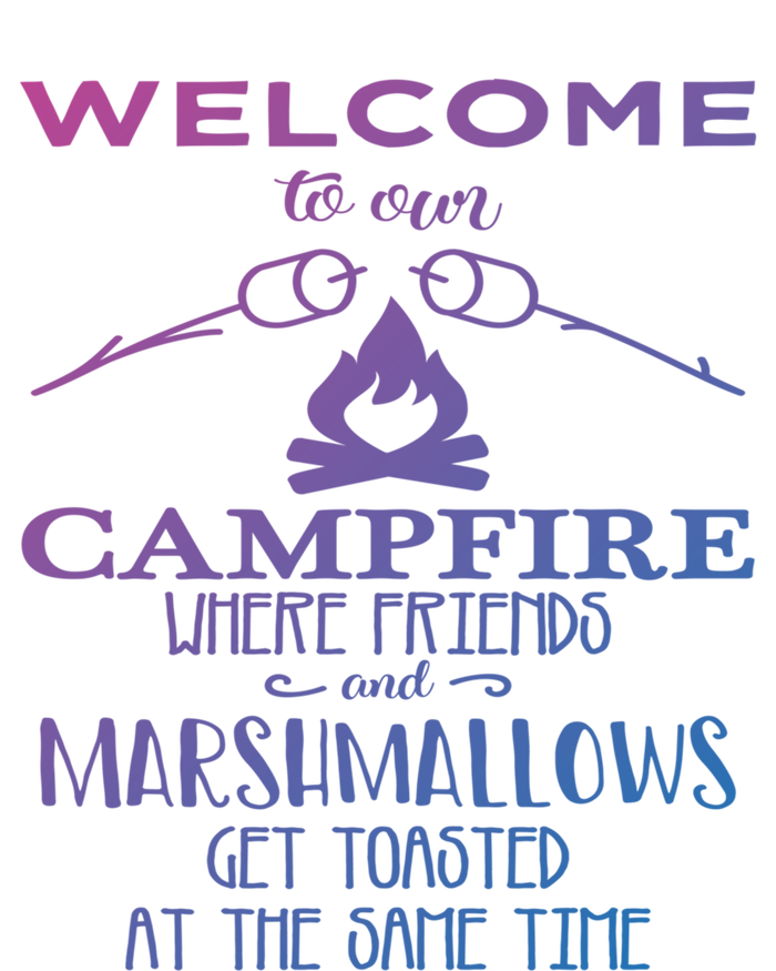 Funny Welcome To Our Campfire Lets Get Toasted Cute Gift Canvas