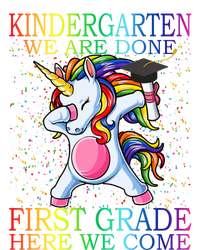 Kindergarten We Are Done First Grade Here We Come Unicorn Great Gift Tie Dye Hoodie