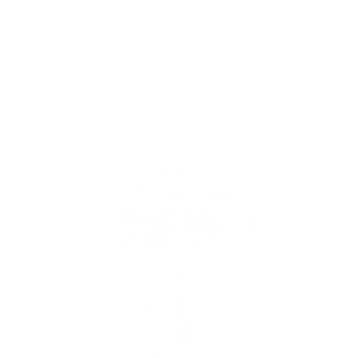 Hike More Worry Less Camping Gift Button