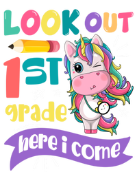 Look Out 1St Grade Here I Come Unicorn First Grade Gift Tie Dye Hoodie