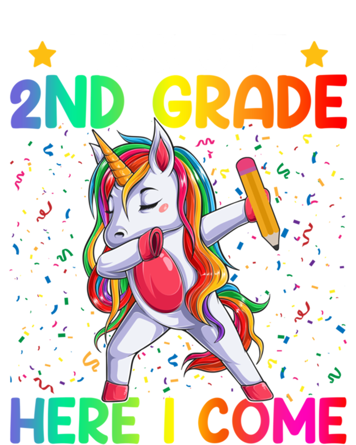 Look Out Second Grade Here I Come Unicorn Dabbing 2Nd Grader Cool Gift T-Shirt